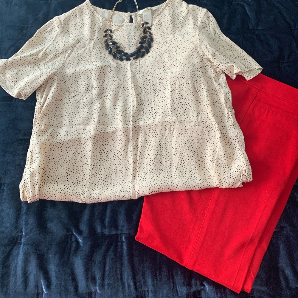 Banana republic red pants sloan fit